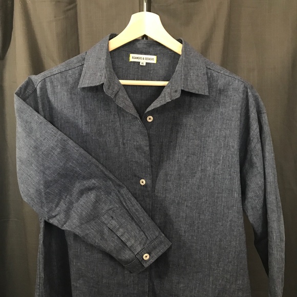 Lenin blend XL button up tunic - Picture 8 of 8